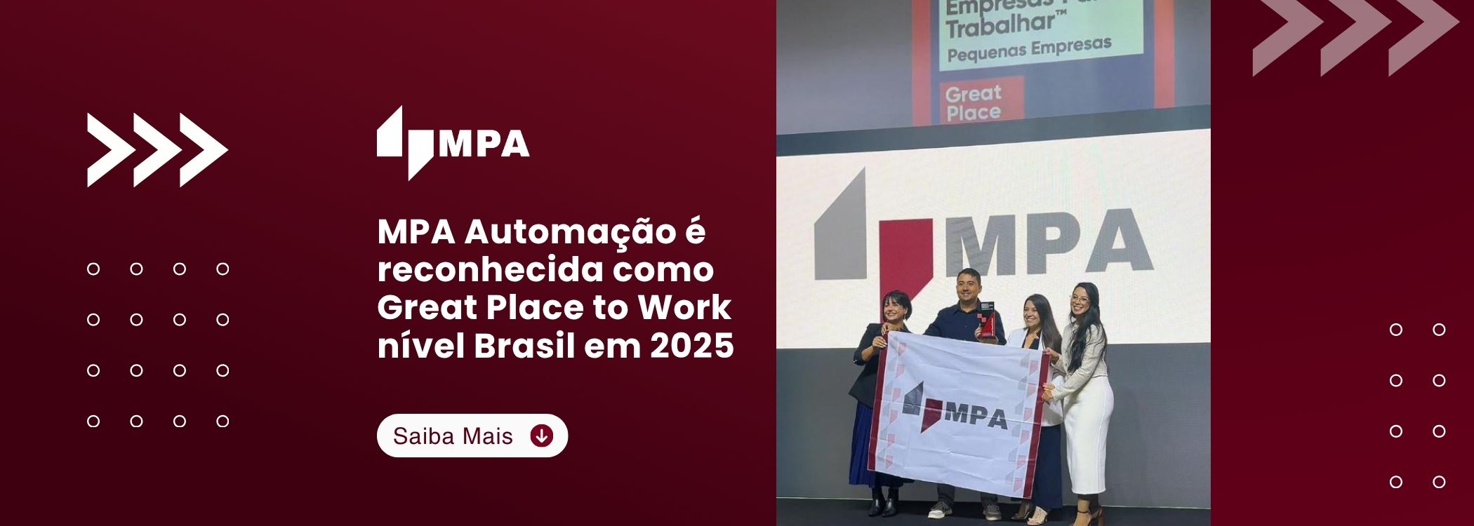 MPA Automação é reconhecida como Great Place to Work nível Brasil em 2025