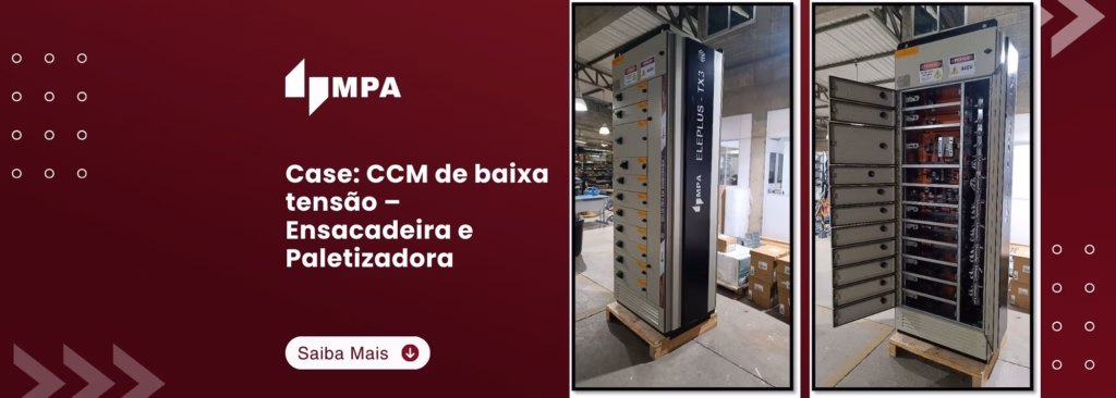 Case: CCM de baixa tensão – Ensacadeira e Paletizadora 2 Case CCM de baixa tensão – Ensacadeira e Paletizadora