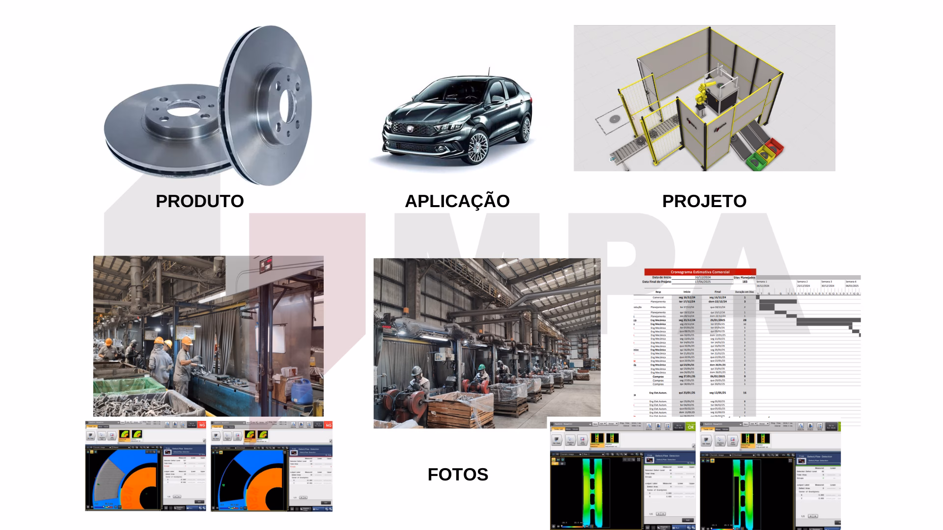 Case: Estudo e P&D - Célula Robotizada de Inspeção 1 MPA Automação Sistema de Visão Metalsider