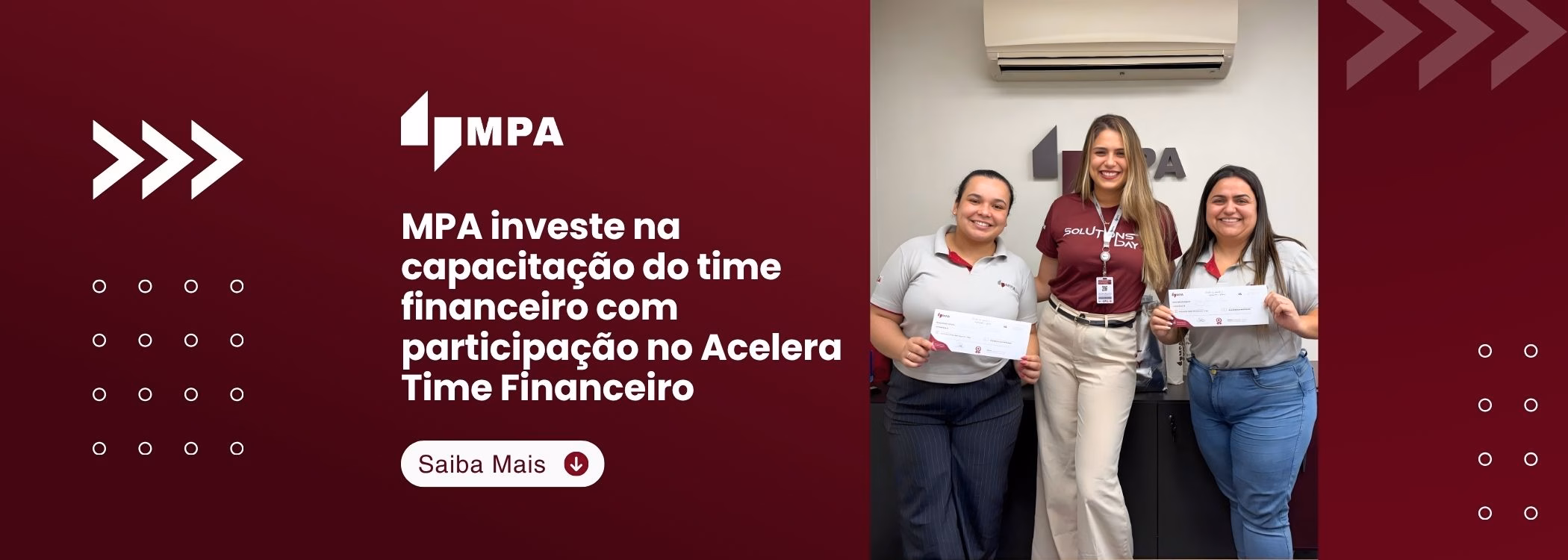 MPA investe na capacitação do time financeiro com participação no Acelera Time Financeiro